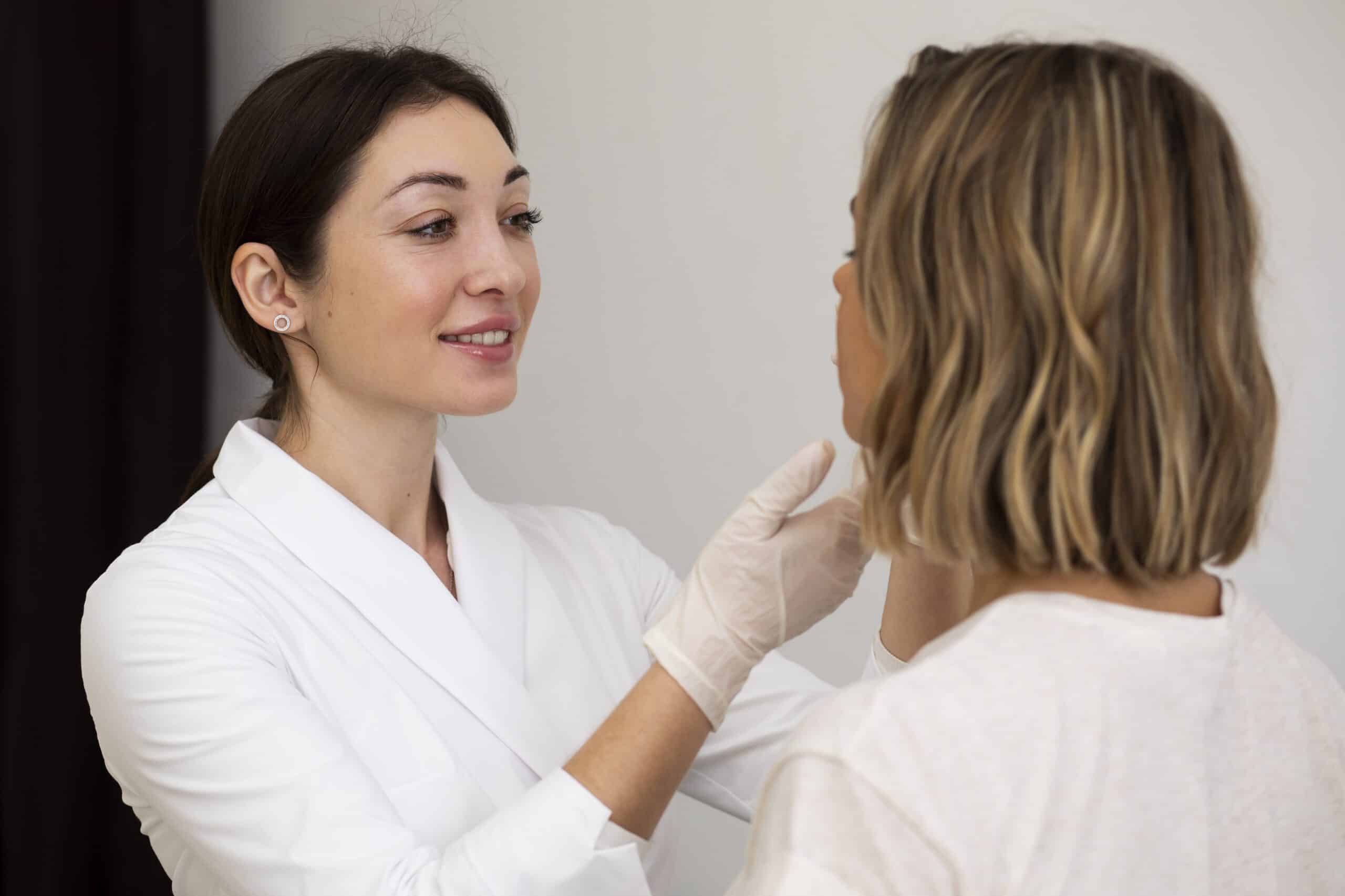medium shot woman smiley doctor s appointment scaled