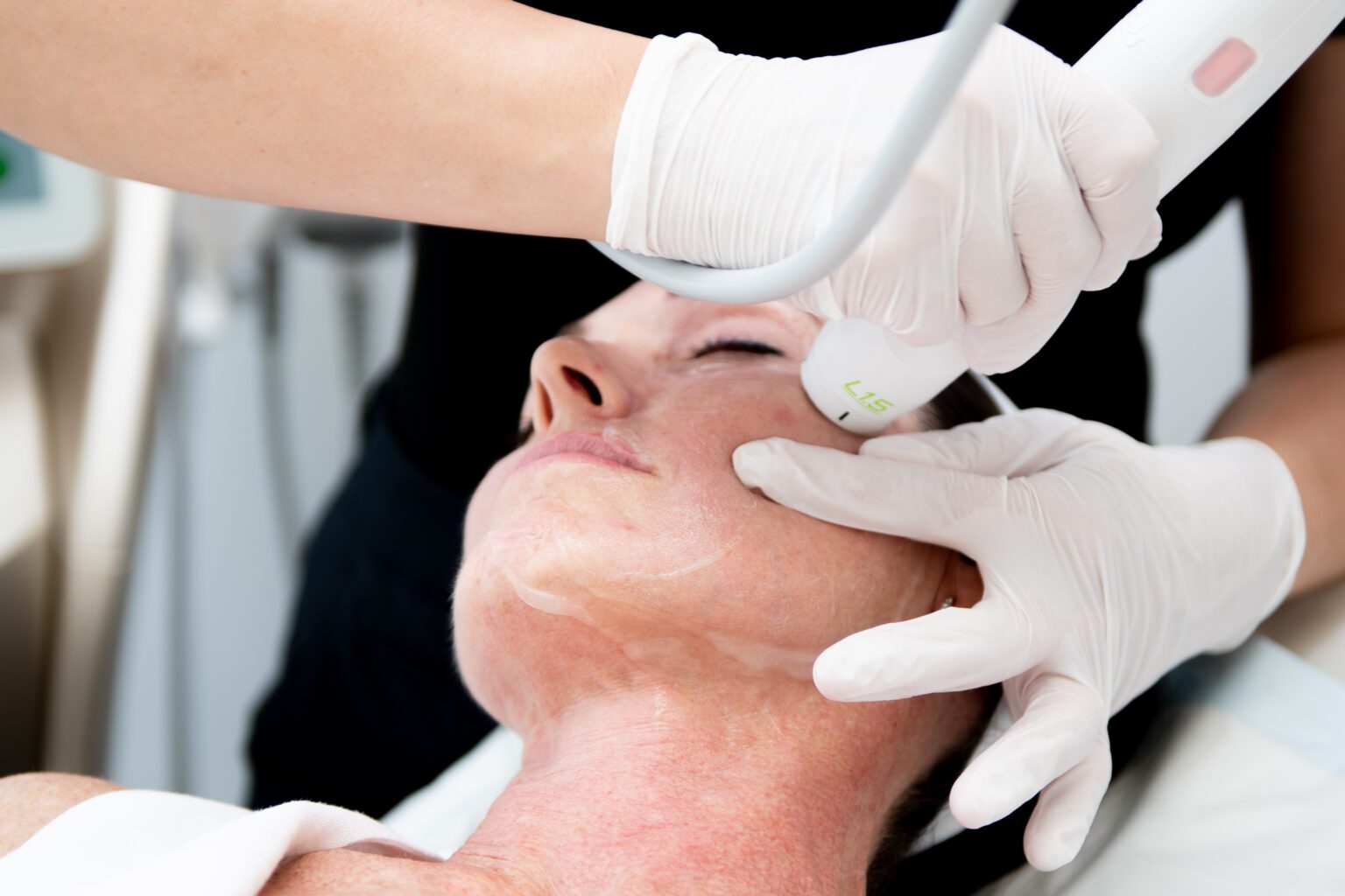 Luxe Medical Aesthetics skincare products on display at the Karrinyup clinic
